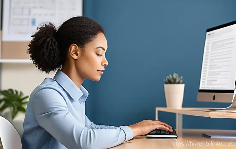 근육 경직 완화 방법 - **Prompt 2: Soothing Self-Massage for Tension Relief**
    "A person, wearing a comfortable, loose-f...